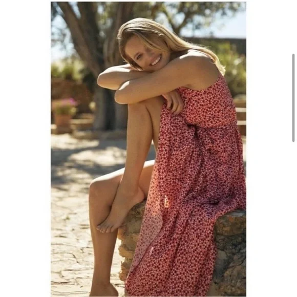 NWT Anthropologie Hutch Flutter Wrap Midi Dress MP NWT - Picture 5 of 15